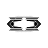 Geometric Symmetry, Minimalist Emblem vector