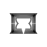 Geometric Infinity, Minimalist , Abstract Symbol vector