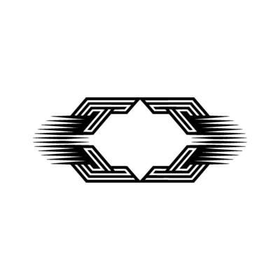 Geometric Vortex Abstract Emblem