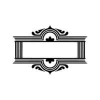 Elegant Vintage Frame, Decorative Border, Blank Space vector