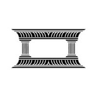 Geometric Frame, Classical Revival, Minimalist vector