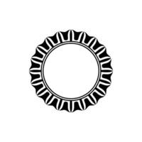 Geometric Bottle Cap Ornament, Minimalist vector