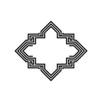 Geometric Starburst, Intricate Deco Pattern vector