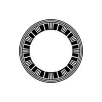 Minimalist Circular Emblem, Geometric , Modern, Pattern vector
