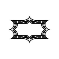Art Deco Frame, Geometric Ornament, Elegant Border - Stylized vector