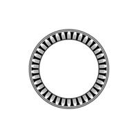 Geometric Circle Frame, Minimalist , Vintage Aesthetic, Monochrome vector