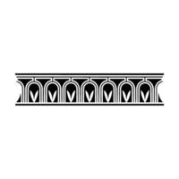 Art Deco Geometric Border, Minimalist vector