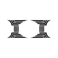 Geometric Pillars, Minimalist Symmetry, Abstract, Minimalism vector