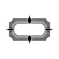 Art Deco Frame, Geometric Ornament, Minimalist, Lines vector