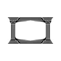 Art Deco Frame, Classical Elegance, Minimalist vector