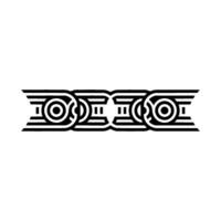 Geometric Deco Border, Stylized Ornamentation - Symmetrical vector