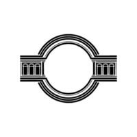 Geometric Archway, Classical Revival, Minimalist vector