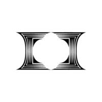 Abstract Geometric Portal, Minimalist vector