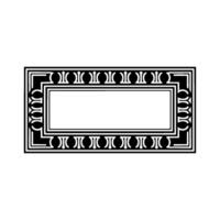 Art Deco Frame, Elegant Ornamentation, Vintage , Minimalist Background vector