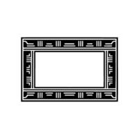 Geometric Frame, Minimalist , Elegant Border, Modern Art vector