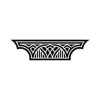 Art Deco Archway Ornament, Geometric, Pattern vector