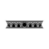 Geometric Ornament Border, Minimalist, Pattern vector