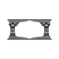 Classical Column Frame, Elegant Element vector