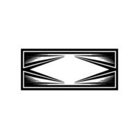 Geometric Motion, Sharp Contrast, Minimalist vector
