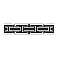 Geometric Maze Border, Minimalist , Sophisticated Pattern vector