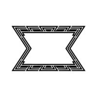 Geometric Zeta Frame, Minimalist vector