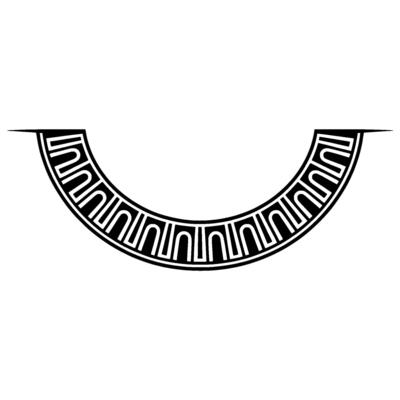 Geometric Halo, Minimalist , Modern Emblem