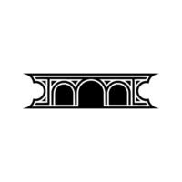 Geometric Archway, Art Deco Silhouette, Minimalist, Minimalism vector