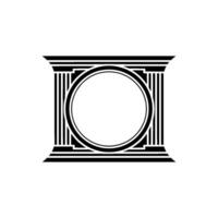 Geometric Portal Art Deco Frame, Minimalist vector