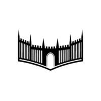 Gothic Archway Emblem, Regal Silhouette, Minimalist vector