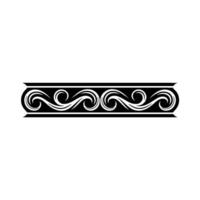 Elegant Swirl Border, Classical Element vector