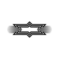 Geometric Starburst Frame, Modern Abstract vector