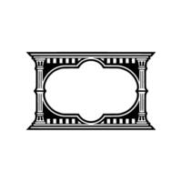 Elegant Vintage Frame, Minimalist , Classic Composition vector