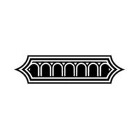 Art Deco Archway Emblem, Minimalist , Geometric Pattern vector