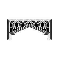 Geometric Archway, Art Deco Silhouette, Minimalist - Arch vector