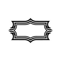 Elegant Black Frame, Minimalist , Blank Space vector
