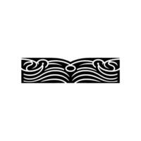 Abstract Wave Border, Minimalist , Serene Symbol vector