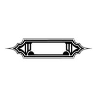 Art Deco Ornament, Geometric , Elegant Border, Vintage Motif, Stylized vector