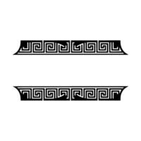 Geometric Greek Key Border, Modern , Minimalist Style vector