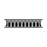 Gothic Arch Ornament Border, Elegant Element, Decorative vector