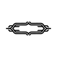 Art Deco Ornament, Geometric Border, Minimalist vector