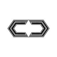 Geometric Hexagon Arrows, Minimalist , Modern Abstract vector