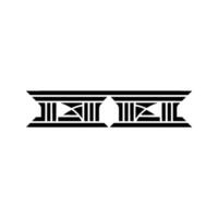 Geometric Deco Border, Minimalist, Template vector