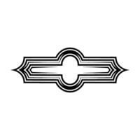 Geometric Ornament, Stylized Border, Minimalist vector