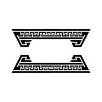 Geometric Greek Frame, Stylized Ornamentation, Minimalist vector