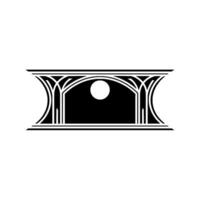 Art Deco Archway, Lunar Portal, Geometric vector