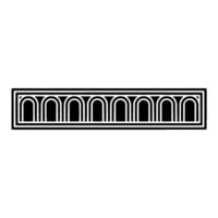 Art Deco Linear Ornament, Geometric , Elegant Border vector