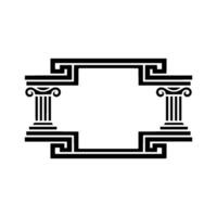 Classical Frame, Elegant Border, Architectural Motif, Greece vector