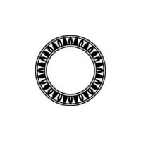 Stylized Circular Ornament, Minimalist, Circle vector