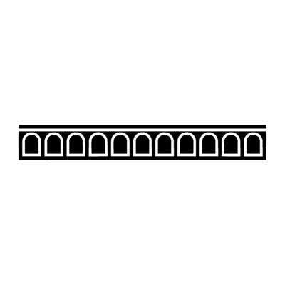 Geometric Archway, Minimalist , Modern Line Art