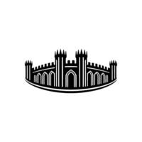 Stylized Fortress Emblem, Protective Shield vector